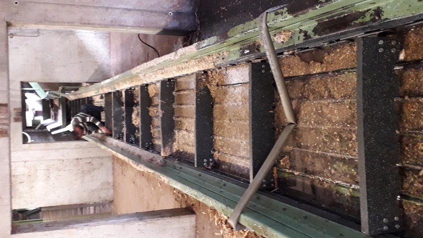 Maintenance sur convoyeur chez Schilliger Bois