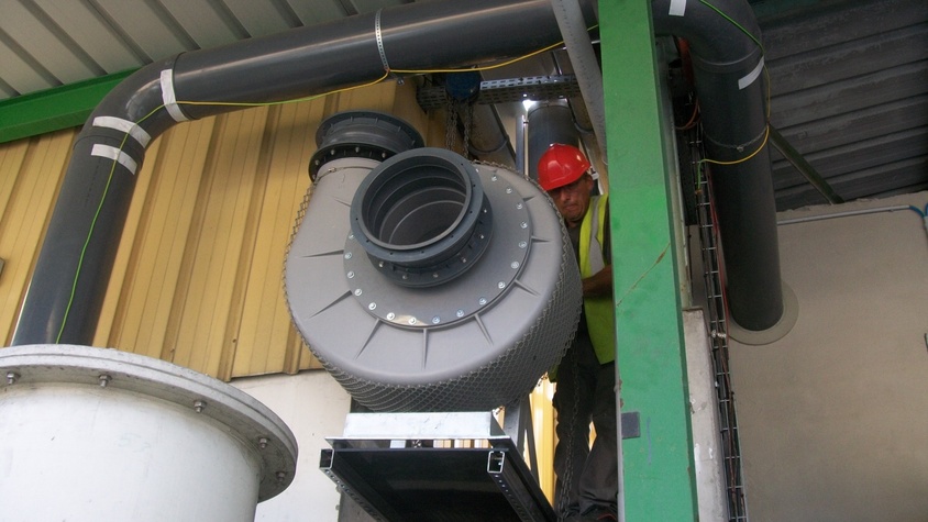 Mise en place d'une ventilation d'extraction chez Trédi